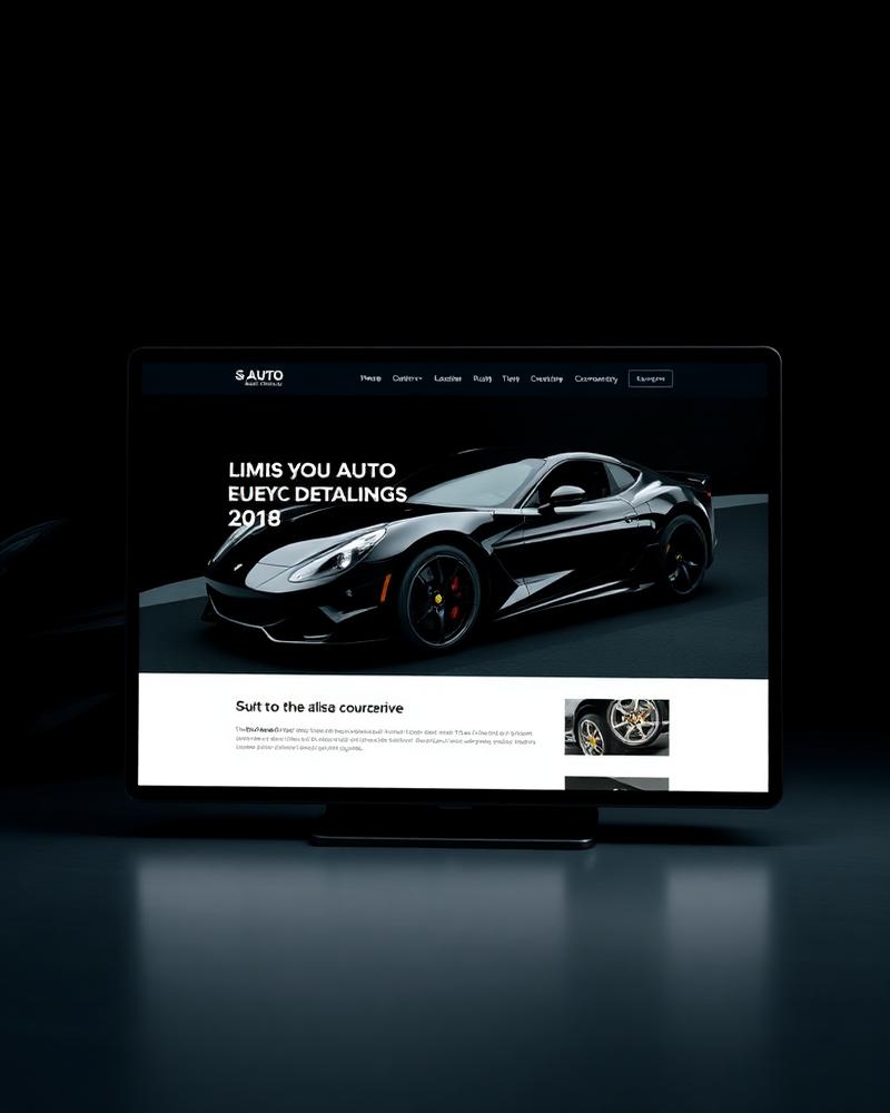 Drift Auto Detail website mockup